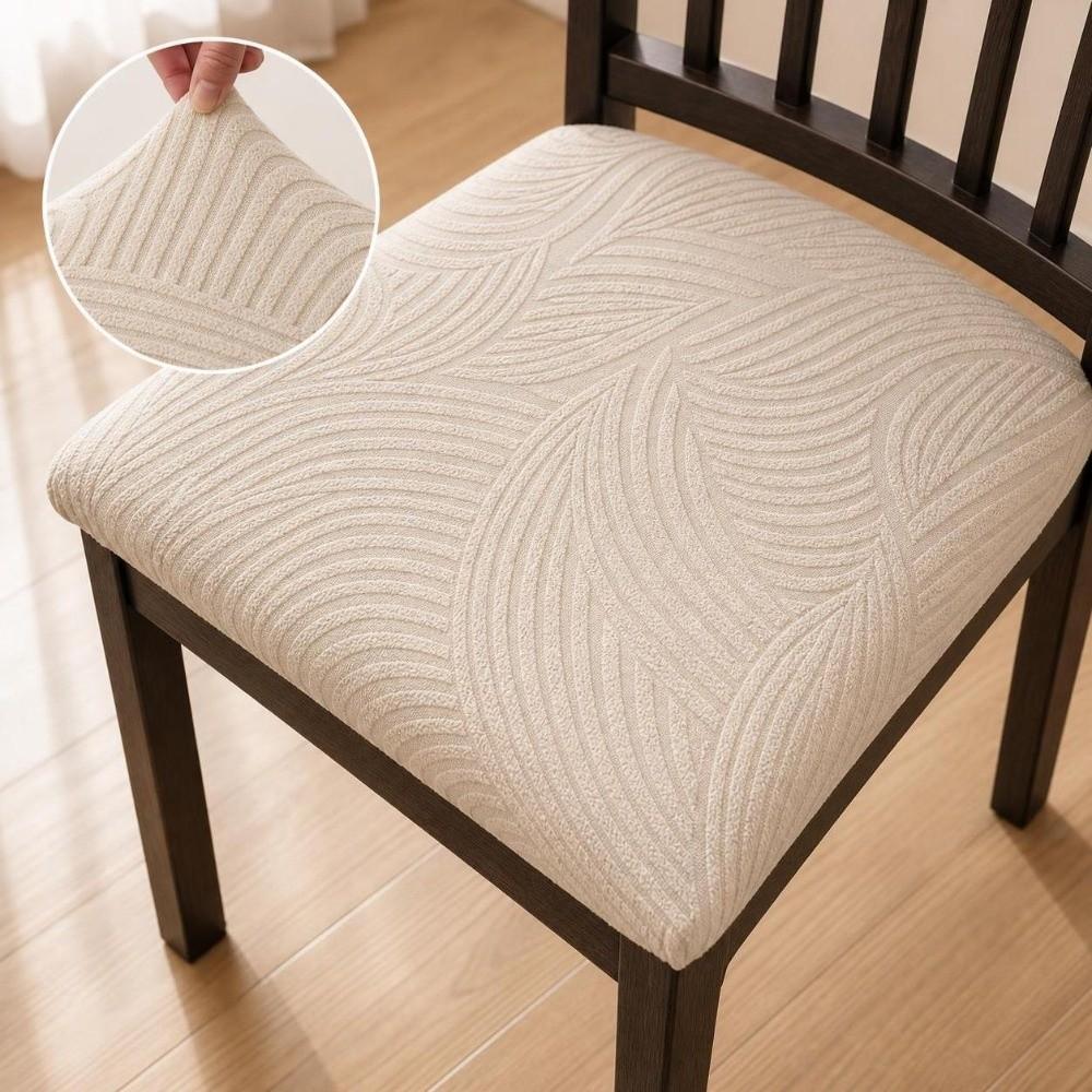 Universal Dining Chair Cover Stretch Jacquard Elastic Spandex Stretch Chair Cover Slipcover Anti-slip Jacquard Chair Cover