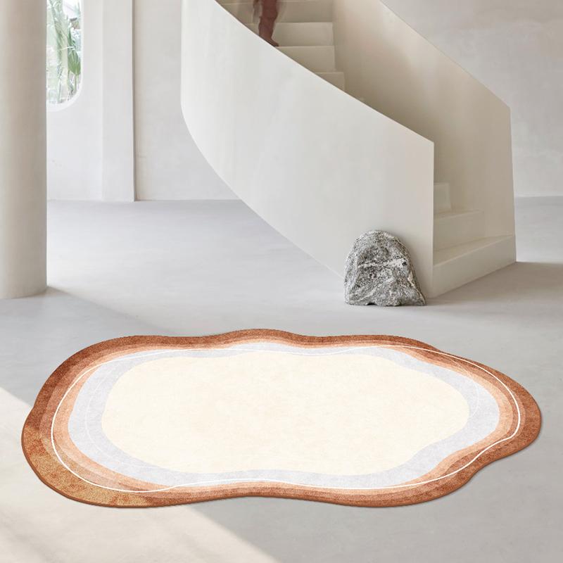 Japanese-style Irregular Carpets for Living Room Decoration Rugs for Bedroom Decor Carpet Non-slip Area Rug Short Pile Floor Mat