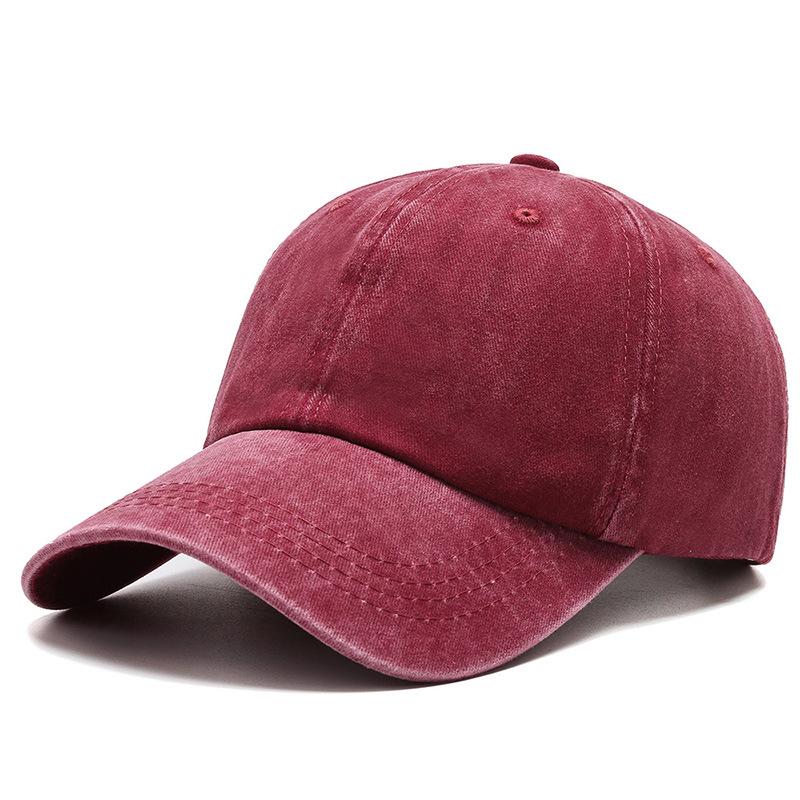 New Retro Washed Baseball Cap: Unisex, Face-Slimming, Versatile, Casual, Sun Protection, Autumn Hat