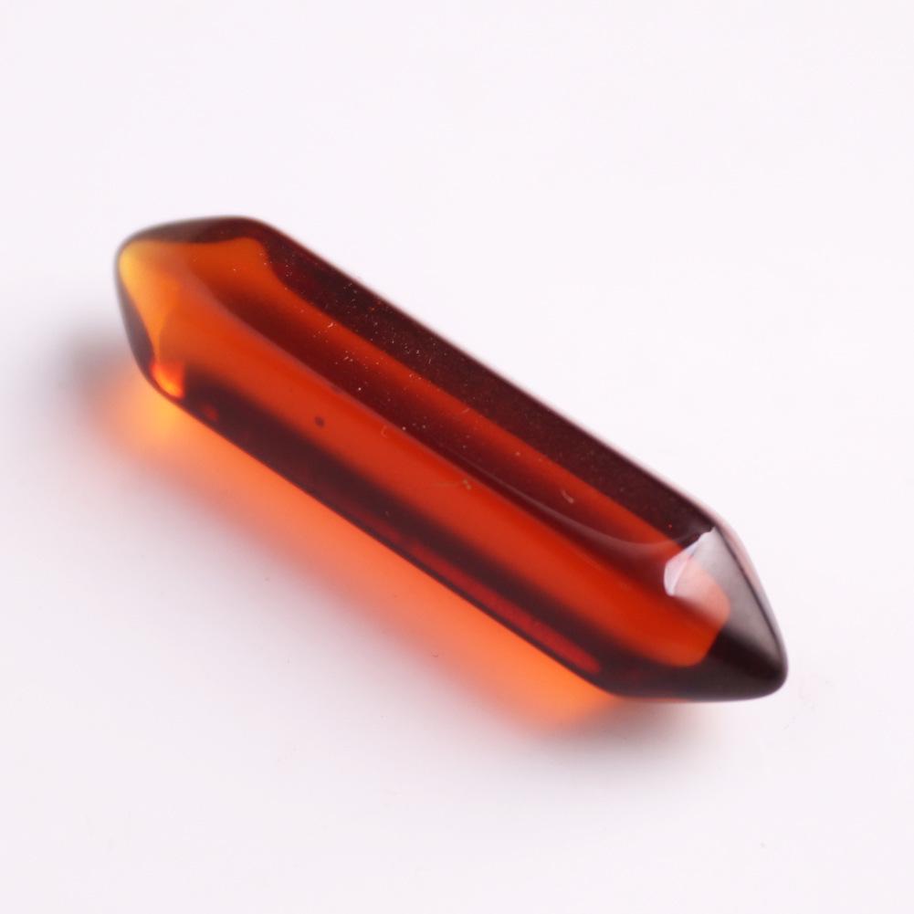 32x8mm Natural Crystal Hexagonal Bullet Pendant for Yoga Necklace