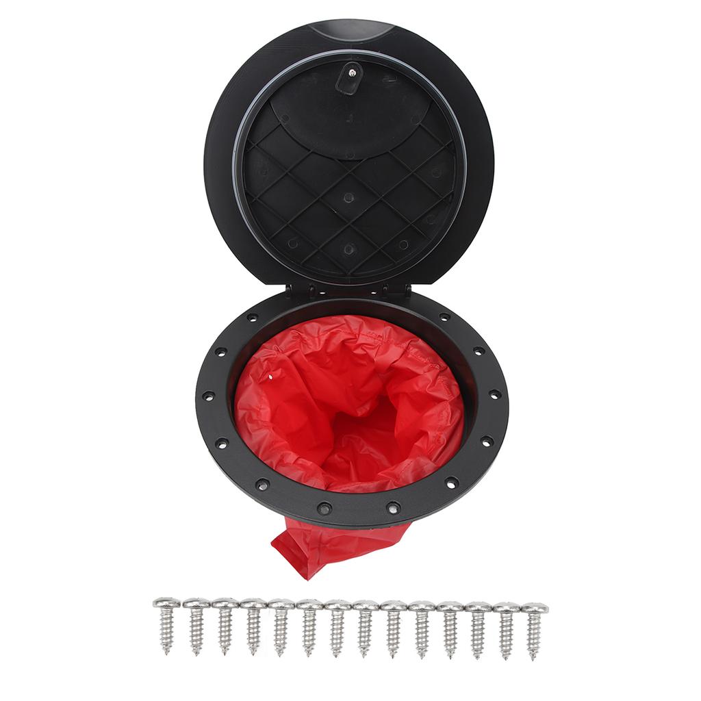 11.2 in Deck Plate Kit Deck Hatch with Storage Bag for Kayaking Yacht Fishing Boat Black