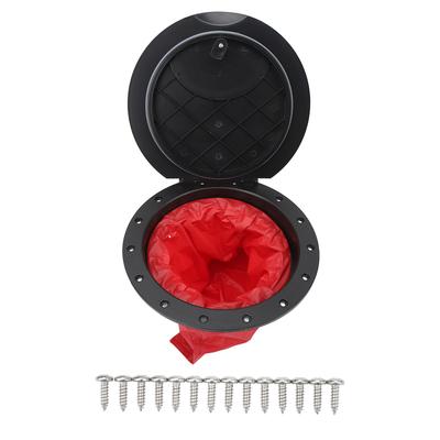11.2 In Deck Plate Kit Deck Hatch with Storage Bag for Kayaking Yacht Fishing Boat Black