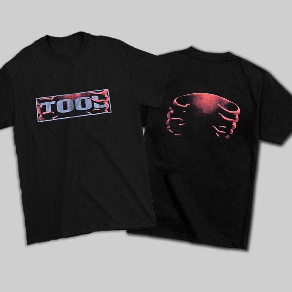 Vintage Tool Undertow T-shirt Rock Band Black Short Sleeve T shirt S-5XL