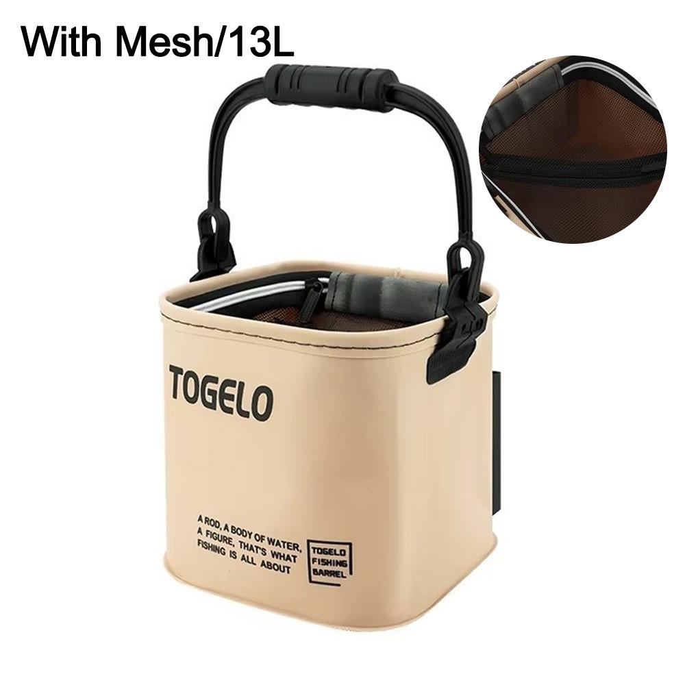 8L/13L Capacity Foldable Water Bucket Suitcase Fishing Bucket New Live Fish Box Outdoor Activities