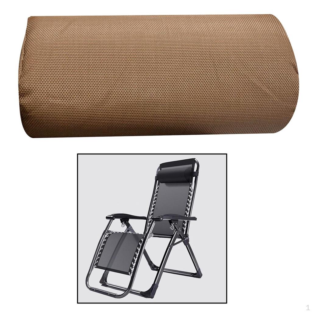 Adjustable Garden Recliner Head Cushion Lunch Break Headrest Pillow with Elastic Band for Outdoor