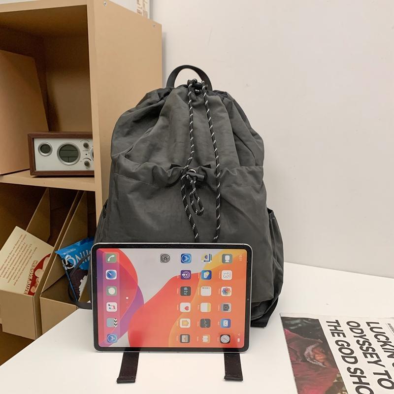 Drawstring Backpack Student Schoolbag Unisex Travel Outdoor Backpack