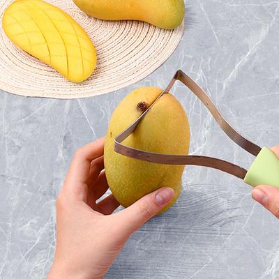 2025 Creative Stainless Steel 3 In 1 Mango Peeler Overlapped Food Grade Fruit Splitter Space Saving Gadgets Separator Kitchen