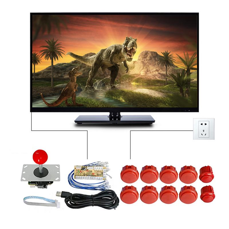 DIY Arcade Joystick Kit Zero Delay Arcade DIY Kit USB Encoder To PCPS3 Arcade ForSanwa Joystick And Push Buttons For Arcade Mame