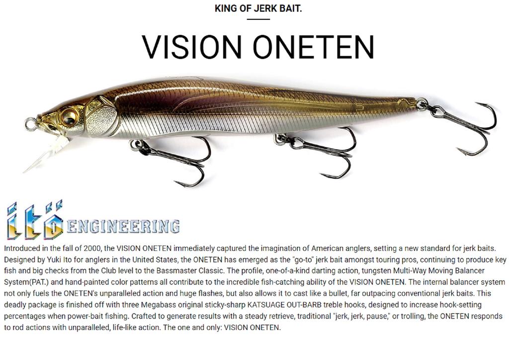 Megabass Vision 110 Oneten Düzenli Yavaş Yüzen Yem Wakin Ayu (6065)