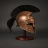 Corinthian Helmet with Stand Ancient Greek Warrior Armor for Cosplay, LARP, Decor Collectors Handmade Bronze Replica
