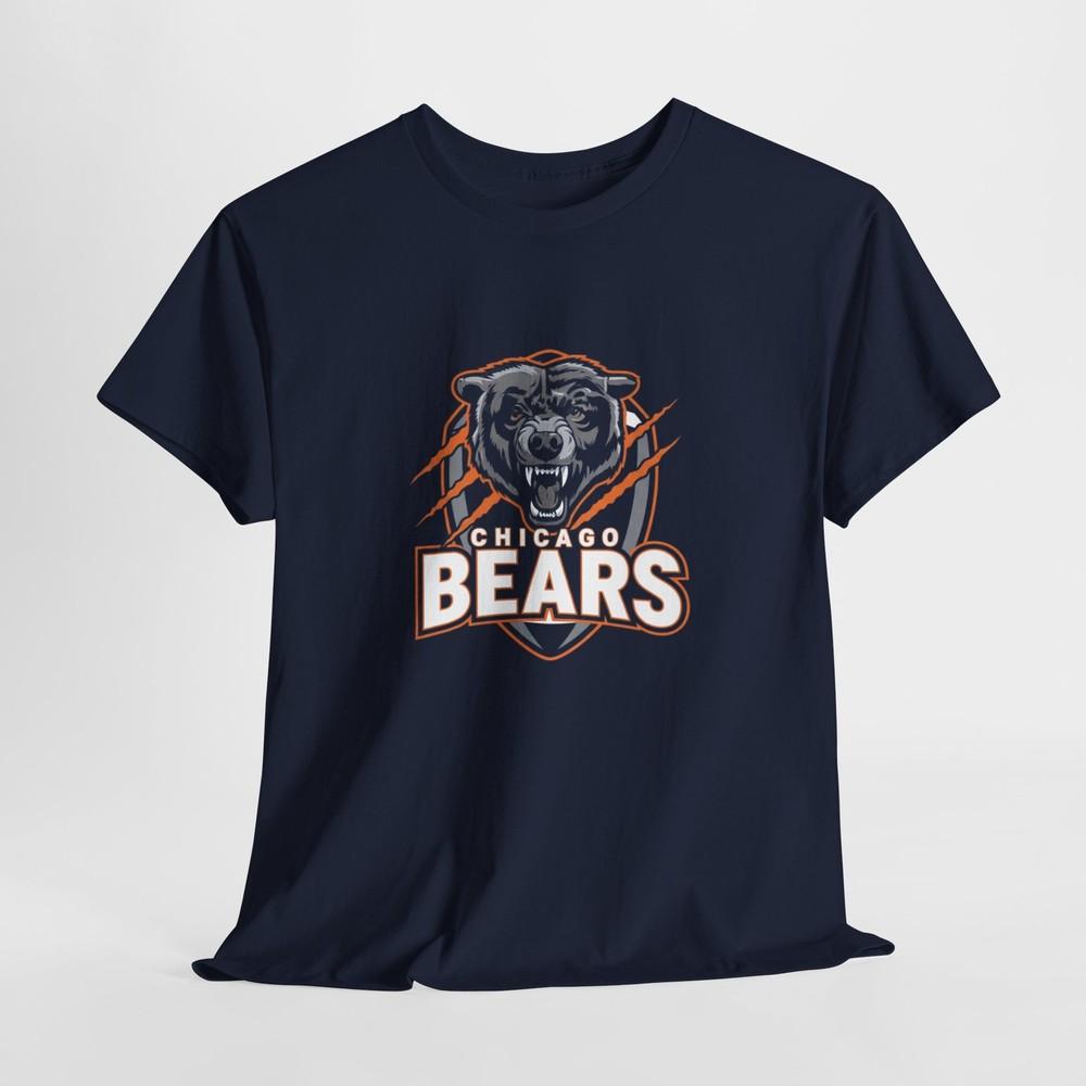 

Унисекс футболка из плотного хлопка Chicago Bears, одежда для спортивных фанатов, футболка для дня игры. XL