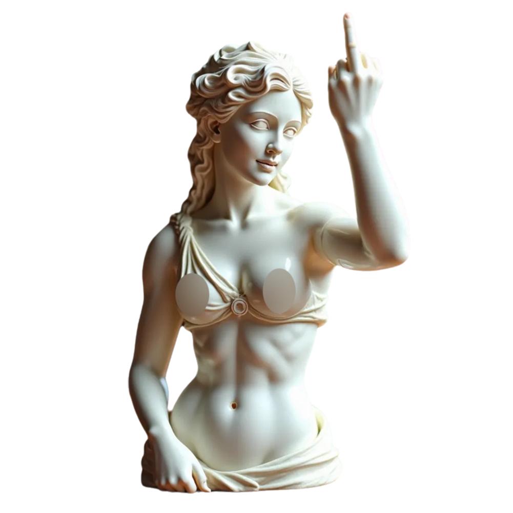 Statue Of Vienna Goddess Funny Goddess Statue 3D Resin Craft Symbol Ornaments Home Cultural Dec F2R4