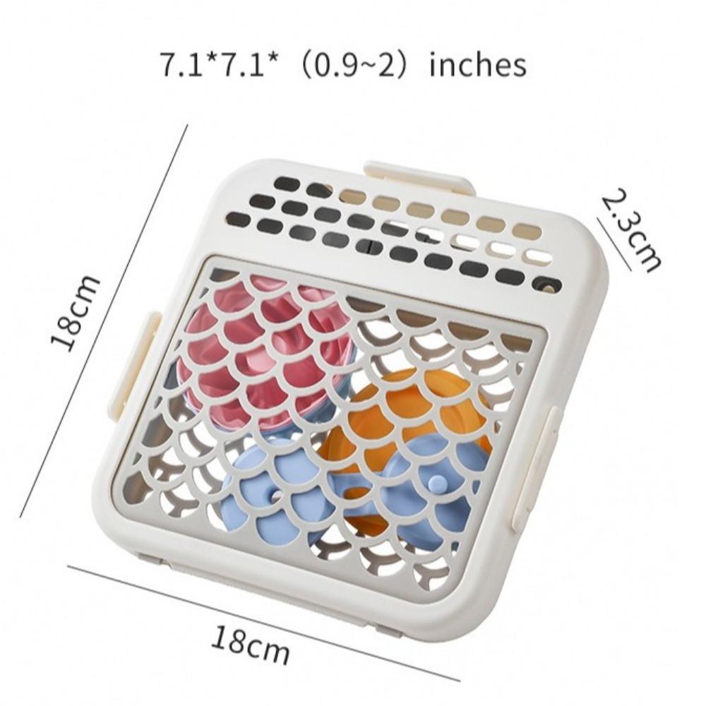 Food-grade Silicone Silicone Mesh Box Mesh Design Spoon Drain Bag Storage Baskets Drain Mesh Small Items