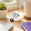 Integrated Molding Cat Ornament Ghost Figure, 3D Printed Decorative Ornament, Smooth Surface Statue Mini Desktop Decoration Halloween Gift for Lovers