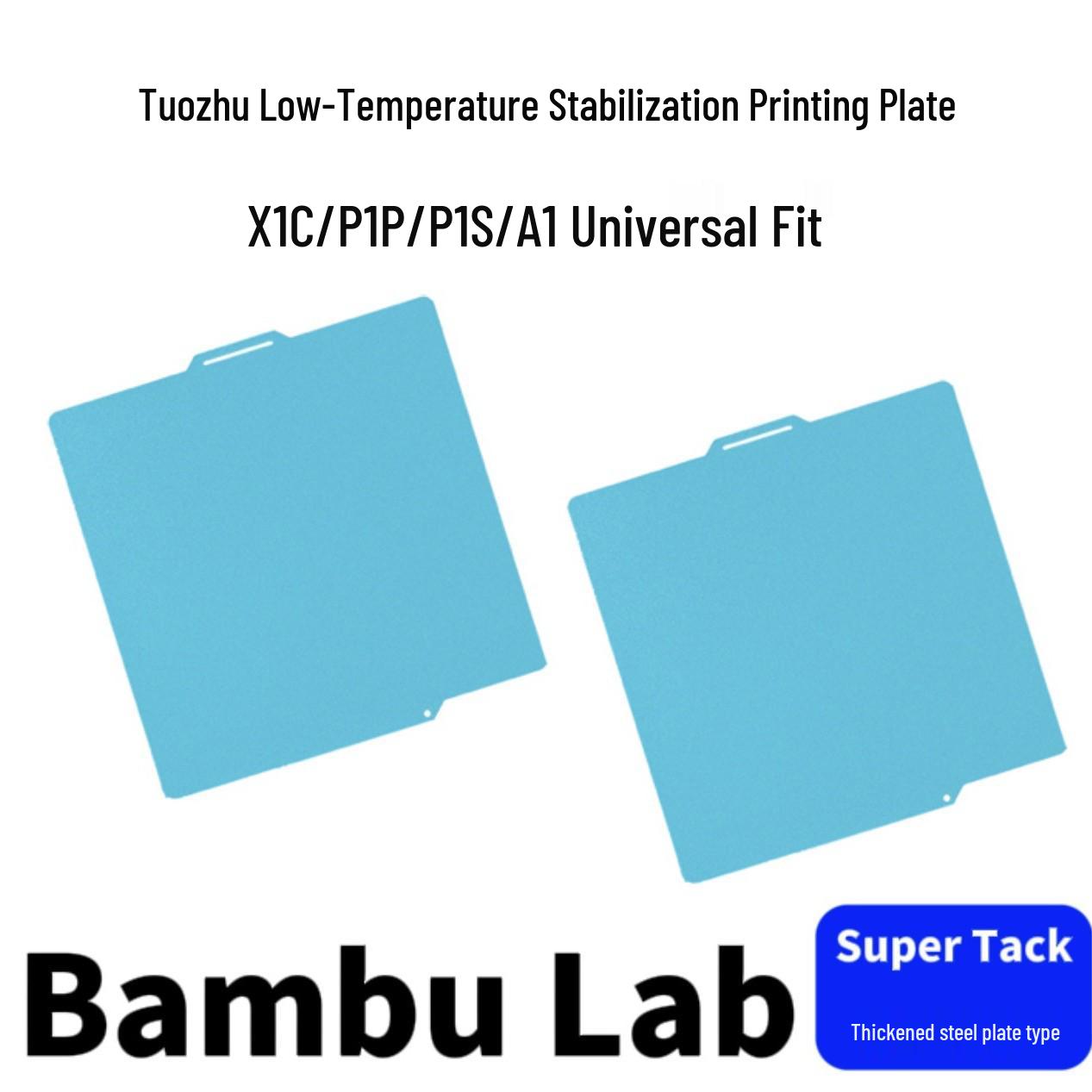 Bambu Lab 3D Printer Low-Temp Stabilization Plate for X1C/P1P/P1S/A1 HINTONDA