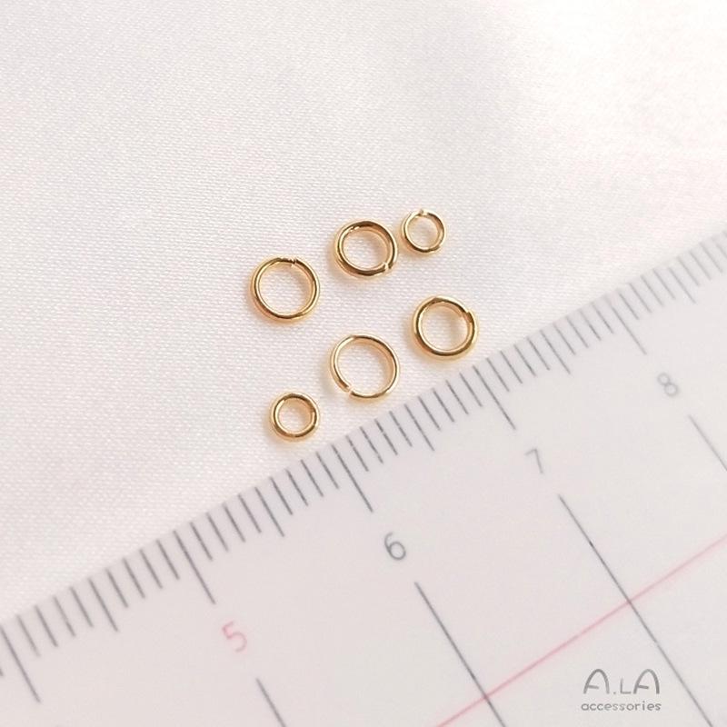 14K Gold-Filled Color-Preserving Open Jump Rings Connectors for Necklace/Bracelet DIY Jewelry Making