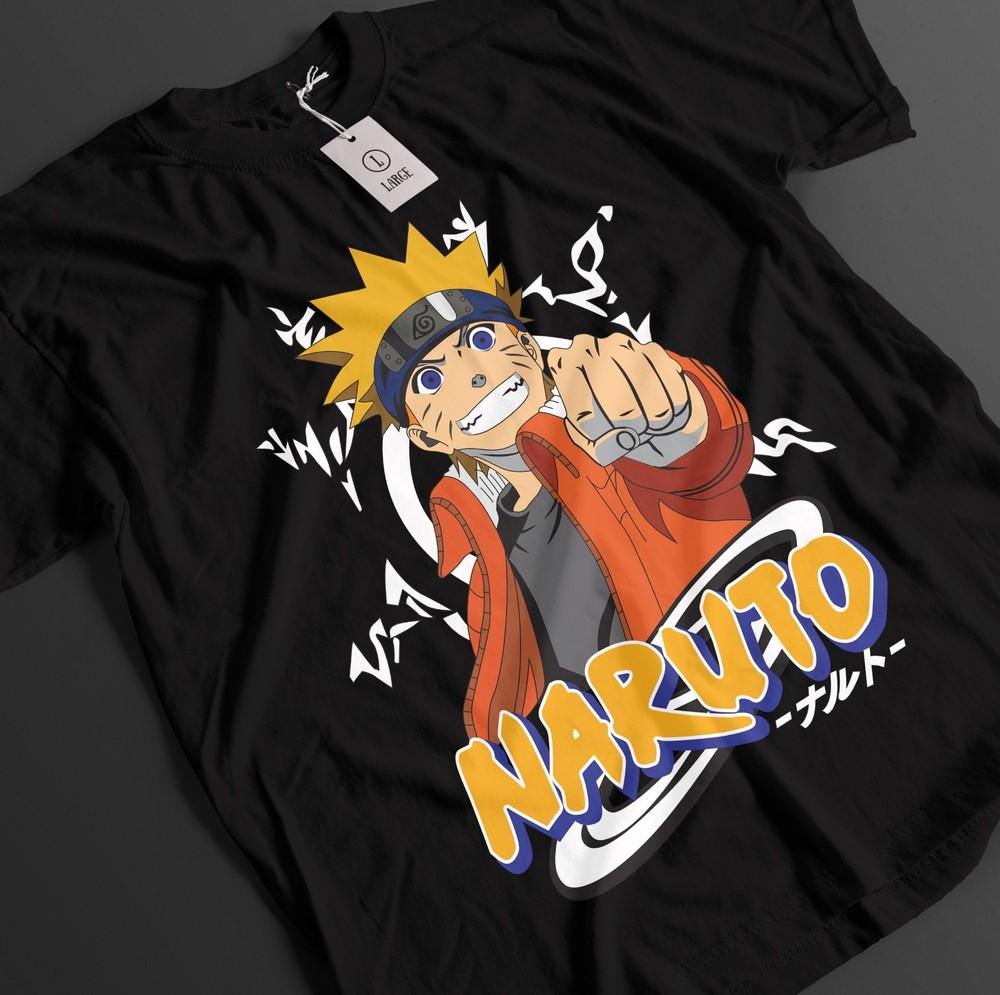 

Футболка Наруто Курама Футболка Узумаки Футболка Аниме Минато Топ Боруто Унисекс Футболка M