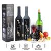 3/5 Pcs Deluxe Wine Accessories Gift Set Stainless Steel Wine Opener With Corkscrew Stopper Pourer Foil Cutter For Home Bar Use