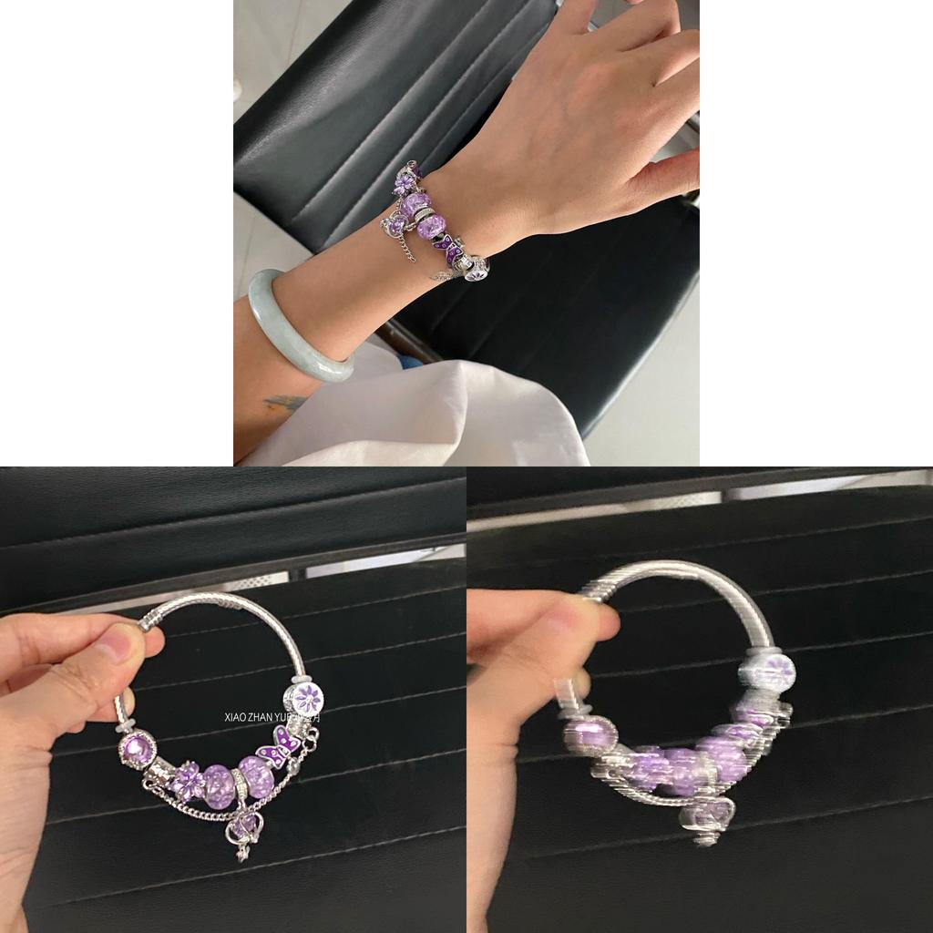 Vintagebeaded Bracelet For Women With Crown And Heart Designs