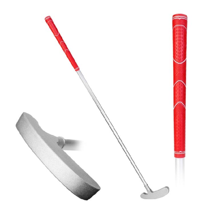 Light Weight Golf Putter Push Rod Three Section Detachable Golf Putter Portable Metal Handed Putter for Outdoor Sports красный