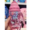 Smiggle Australia Kids Cartoon Straw Bottle Hydration Sports Water Bottle Portable Crossbody Sling Medium