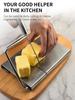 Stainless steel blade cheese bread cutter, cheese butter calibrated slicer, small kitchen baking tool