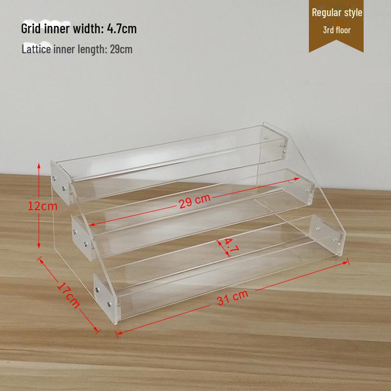 Acrylic Multi-Layer Display Stand for Desktop Storage: Phone Cases, CDs, Masks