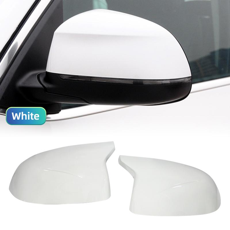 New White Style Black Carbon Fiber Look Exterior Rearview Side Mirror Cover Cap Shell for BMW X3 F25 X4 F26 X5 F15 X6 F16-2018