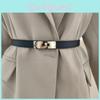 Cowhide Pure Ladies Leather Belt Silver Alloy Buckle Casual Formal Decoration