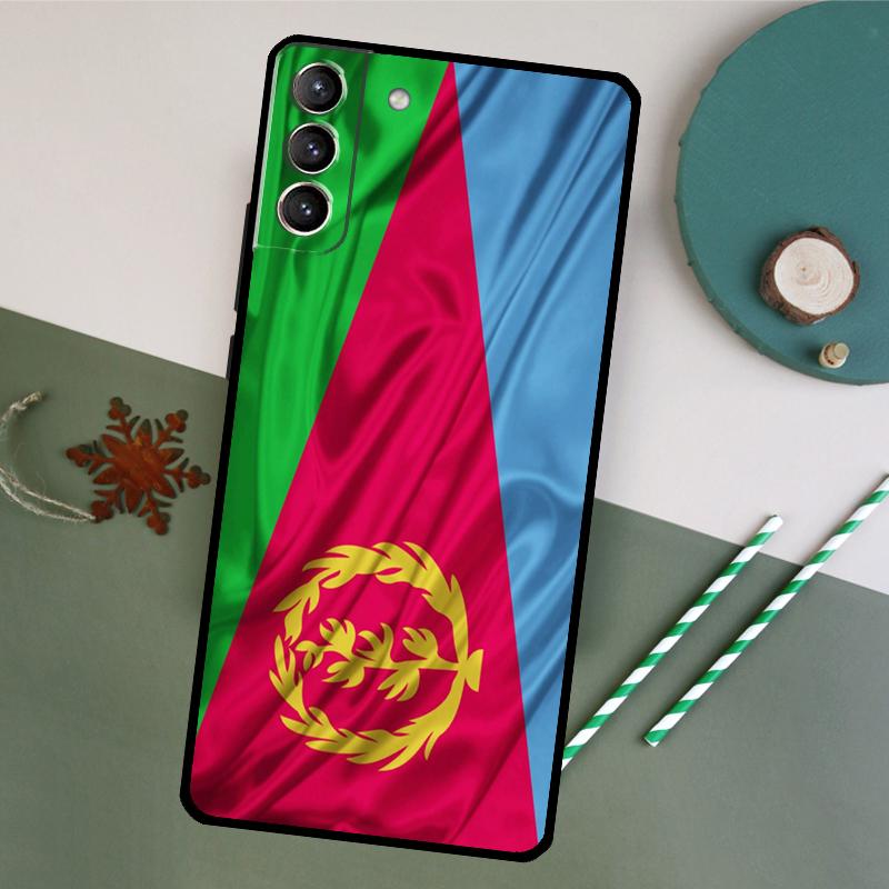 Eritrea Flag Phone Case For Samsung Galaxy S26 S25 Ultra S20 S21 S22 S23 S24 S10 Plus S25 FE Back Cover