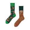 Creative Couple Style Cartoon Jacquard Mid-tube Socks - Trendy Personality AB Socks