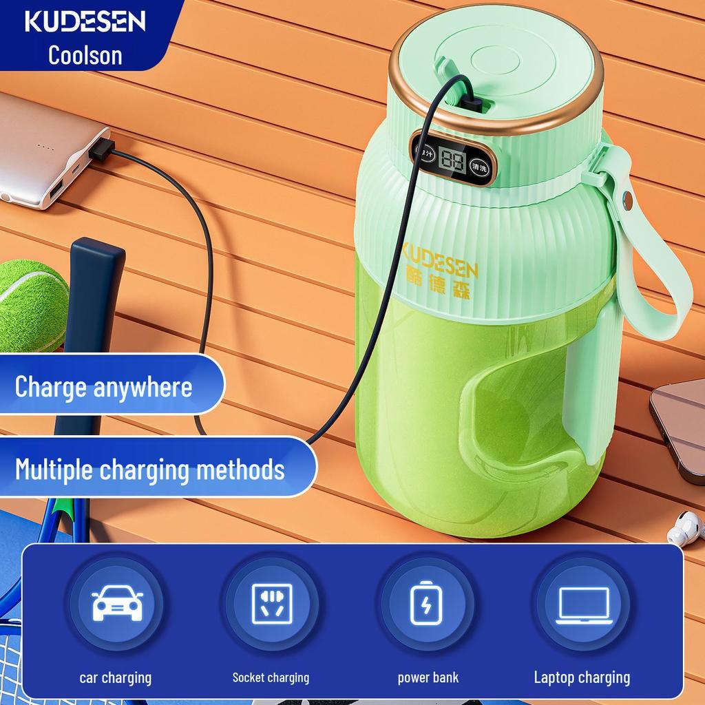 Wireless Rechargeable Portable Fruit Juicer Cup - Large Capacity for Home and Sports Use