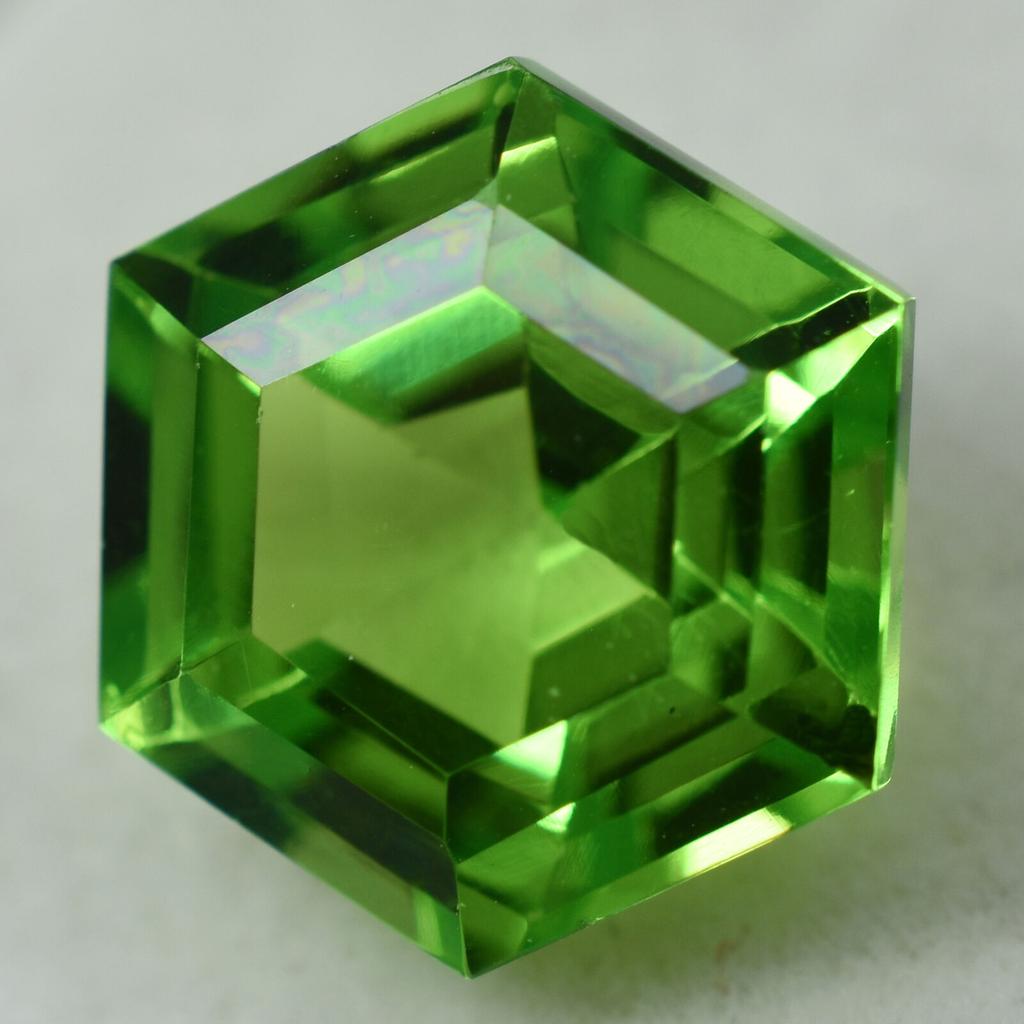 8.10 Ct Fancy Shape Natural Green Peridot Loose GEMSTONE For Jewelry