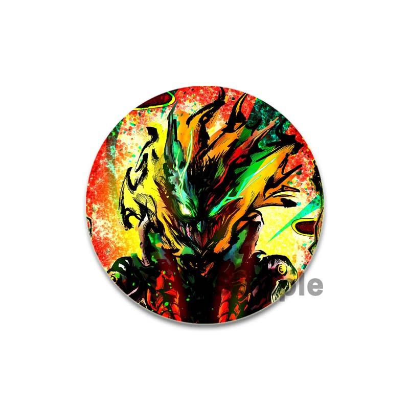 32/44/58mm Anime Figure Izuku Midoriya Round Brooch Clothing Lapel Pin Souvenir Soft Button Pins My Hero Academia Badge