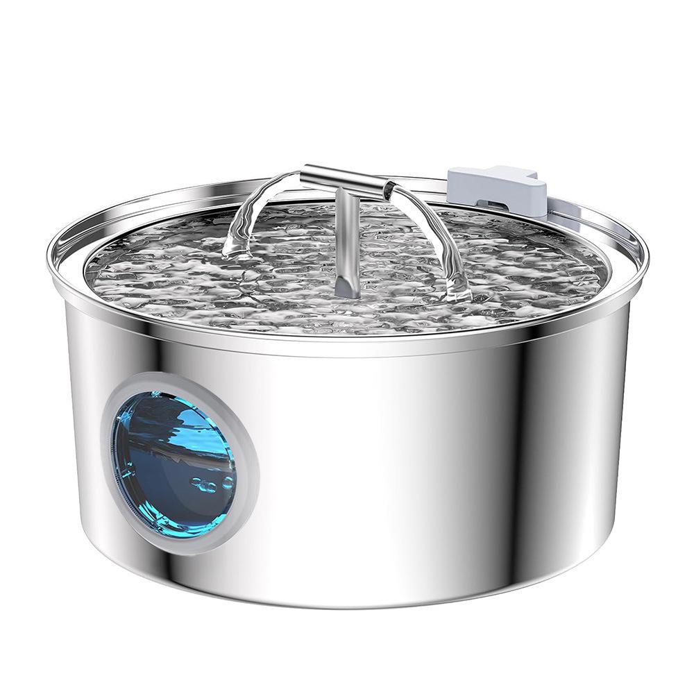 3.2L Stainless Steel Automatic Pet Water Fountain for Cats and Dogs