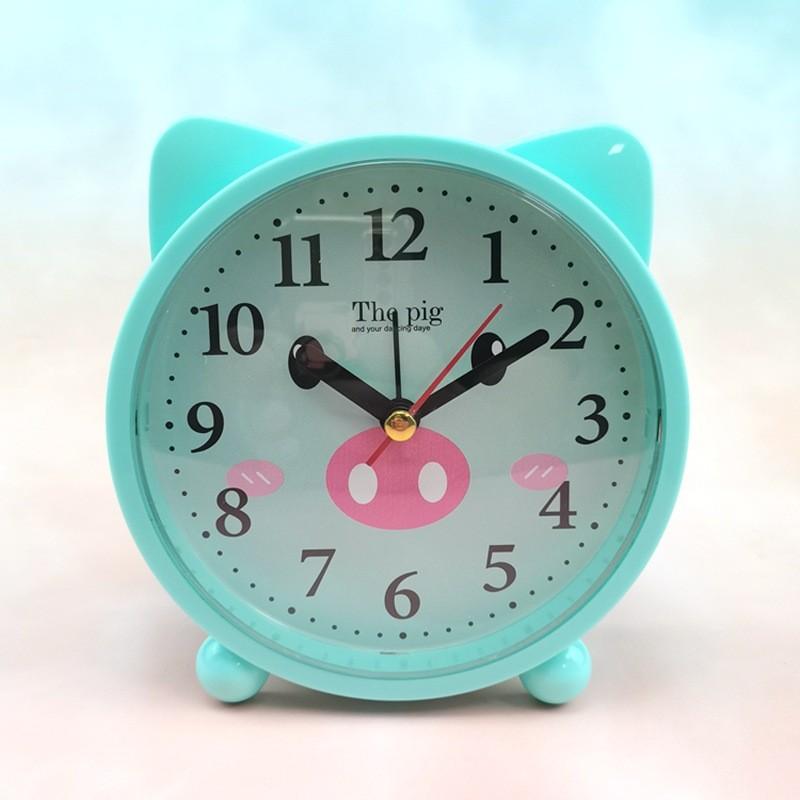 Kids Cartoon Bedside Alarm Clock With Analog And Digital Display For Childrens Room Decor