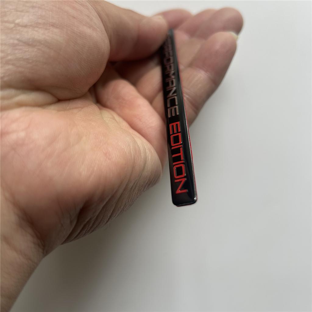 Emblema Insignia Logo Edición de Rendimiento de Aluminio Pegatina Calcomanía Cromada Negra Para Motocicleta Insignia de Coche Accesorios de Guardabarros Camión