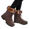 New Women's Snow Boots with Winter Warmth, Midsole Boots with Thick Fleece, Northeast Cotton Shoes, Cross-border Plus Size Women's Shoes