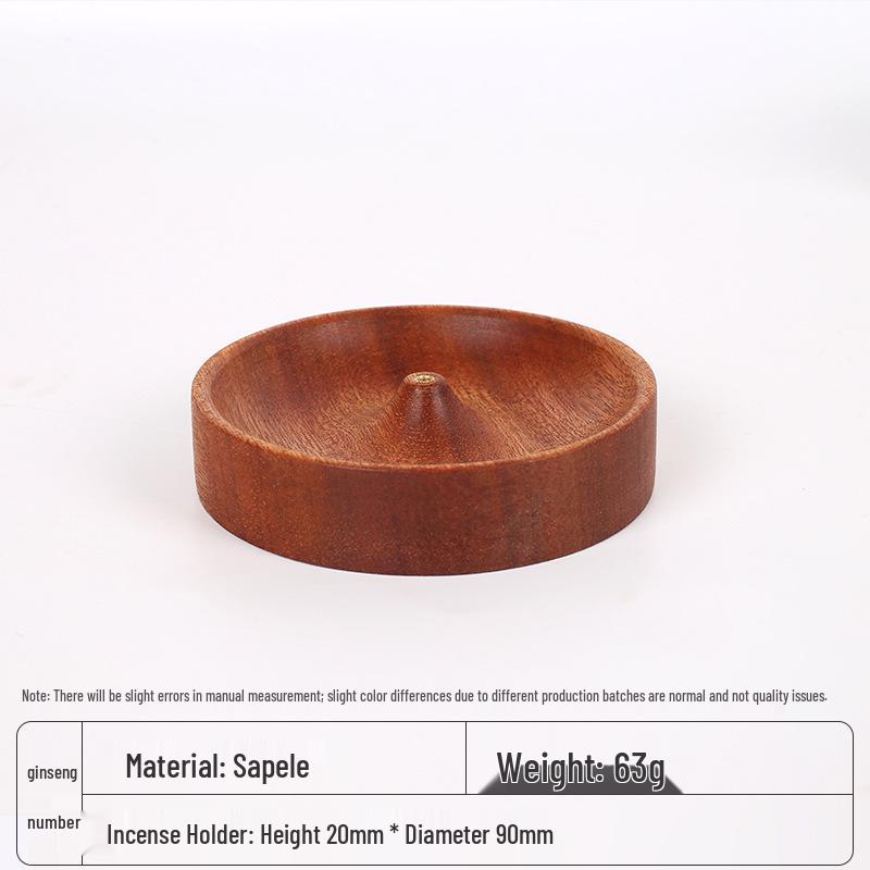 Solid Wood Incense Burner for Sandalwood & Agarwood - Zen Tea Ceremony Holder