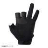 Daiwa Cold Weather Game Size M (DAIWA) Gloves, 3-Piece Cut, DG-6525W, Black,
