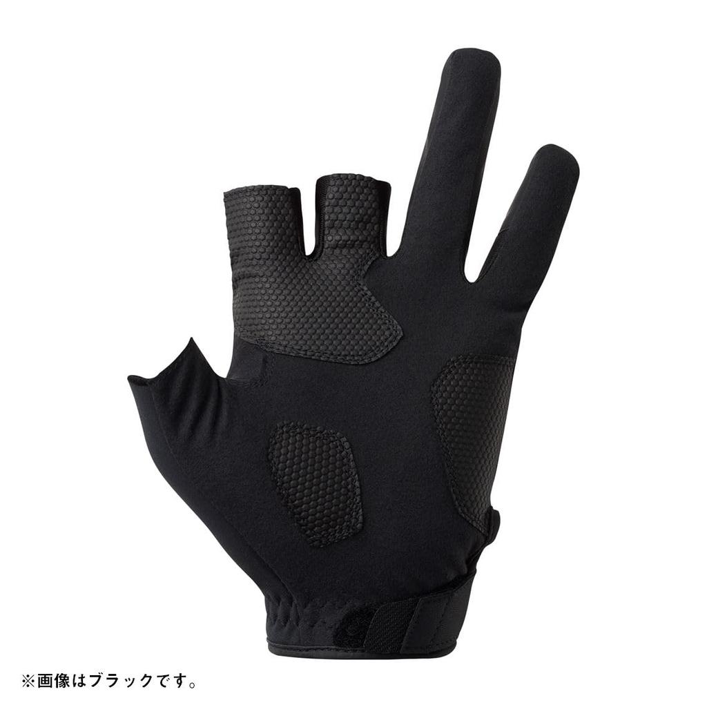 Daiwa Cold Weather Game Size M (DAIWA) Gloves, 3-Piece Cut, DG-6525W, Black,