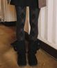 Ohesio Argyle Pattern Tights, Deep Charcoal