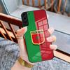 Morocco Flag Phone Case For Samsung A25 A13 A33 5G A54 A36 A35 A56 A52 A14 Shockproof Glass Cover