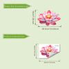 1PC Luminous Lotus Toilet Sticker, Creative Self-adhesive Wall Decal For Bathroom, Waterproof Luminous Decoration