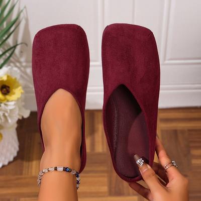 Fashion Women Slippers Retro Solid Color Flat Women Shoes Autumn 2025 New Slippers Closed Toe Round Toe Sandals Lightweight Slides Women