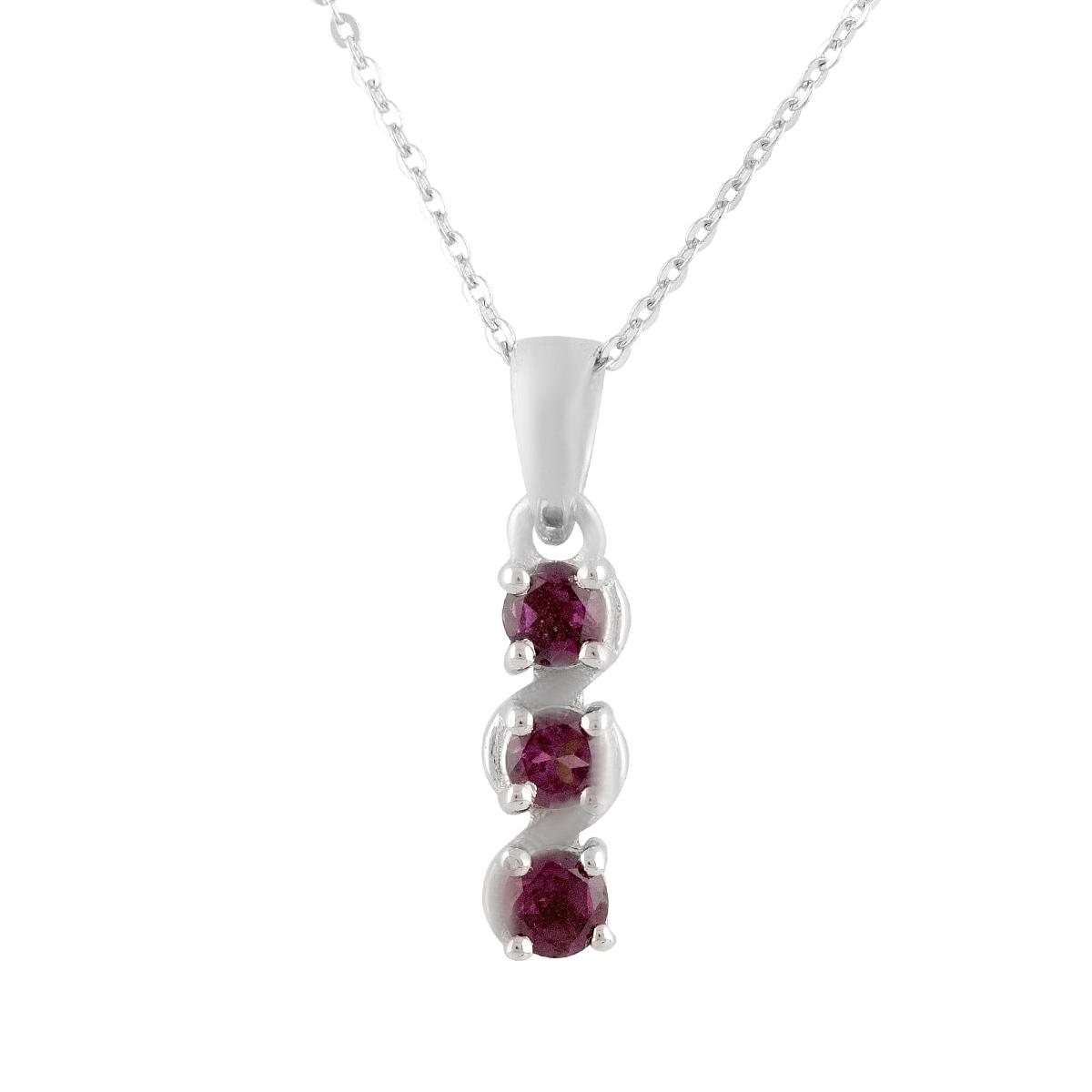 

Срібна каблучка з 3.313ct (2121688) 45-48cm аметист