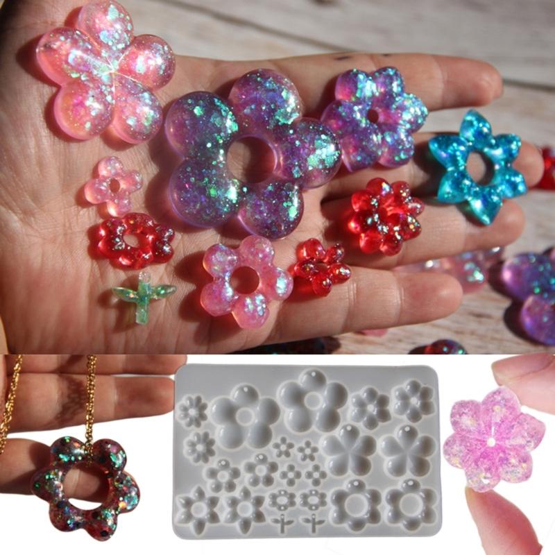 3D Flower Earring Mold For Handmade Earrings And Pendants Made Of Premium Silicone Crafting Tool