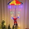 Santa Claus Parachute Christmas Tree Pendants Lovely Creative Pendant Parachute For Holiday Home Decoration New Year