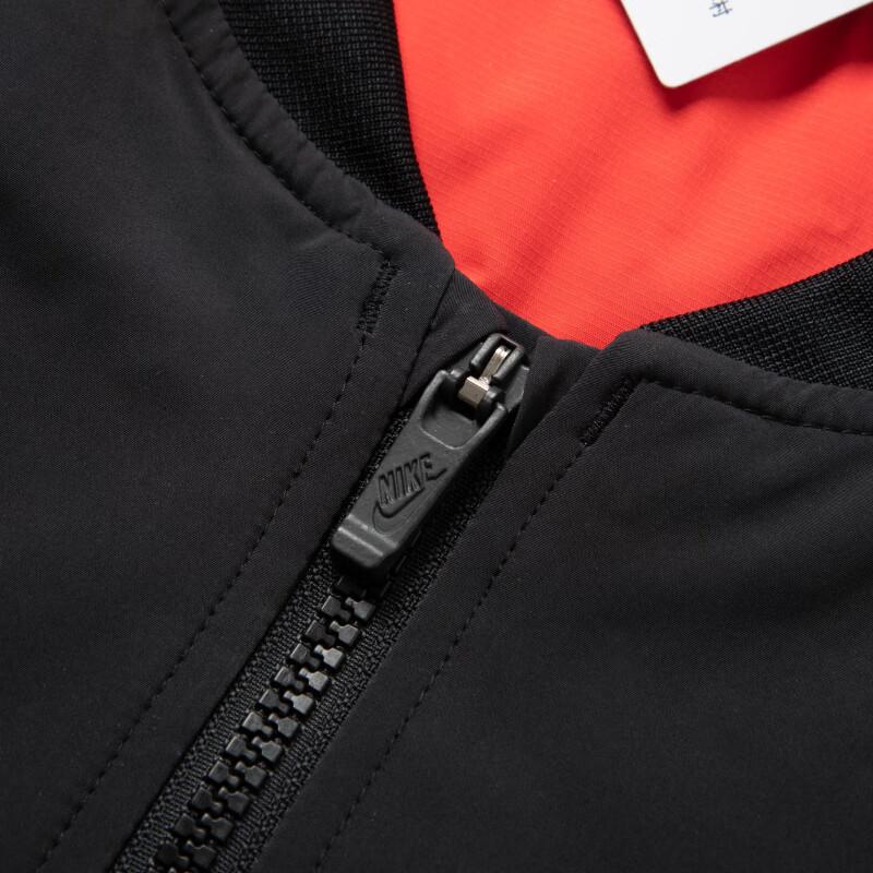 Nike Jacket Embroidered Pattern Casual Long Sleeve Kids Jackets Black FZ6416010