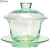 BRGold Plating Crystal Glass Tea Bowl Tea Cup HomeHandmade Crystal Glass Teacup Teabowl Thickened Kung Fu Tea Set Ceremony GiftEY